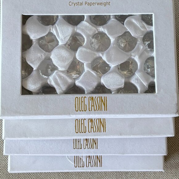 Oleg Cassini Crystals Paperweights Table Decor 96 crystals - Picture 1 of 5